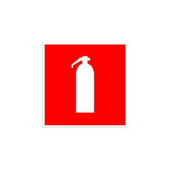 Знак F-04 «Огнетушитель» 300×300 (самоклейка)