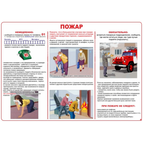 Комплект плакатов 'Уголок гражданской защиты' (А3)