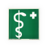 Знак EC05 Медицинский кабинет на самоклеящейся фотолюминесцентной плёнке на пластиковой основе, 200х200 НПО ПУЛЬС