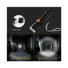 Фонарь FOCUSray 955 ручной аккумуляторный ZOOM