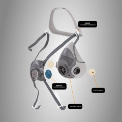 Респиратор профессиональный полумаска Jeta Safety 5500P (р-р L)