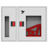 Шкаф пожарный ШП-К-О-Пульс-315 НОБ ЕВРО правый с евроручкой (навесной, открытый, белый)