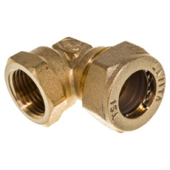 Фитинг угловой (угольник) труба - внутренняя резьба E/S 15х1/2 Lavita