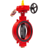 Затвор дисковый Y-4020 с редуктором-рулем DN80, 20,7 Bar, 300 Psi с конц. выкл. (Duyar)