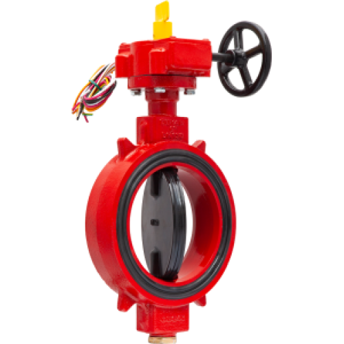 Затвор дисковый Y-4020 с редуктором-рулем DN80, 20,7 Bar, 300 Psi с конц. выкл. (Duyar)