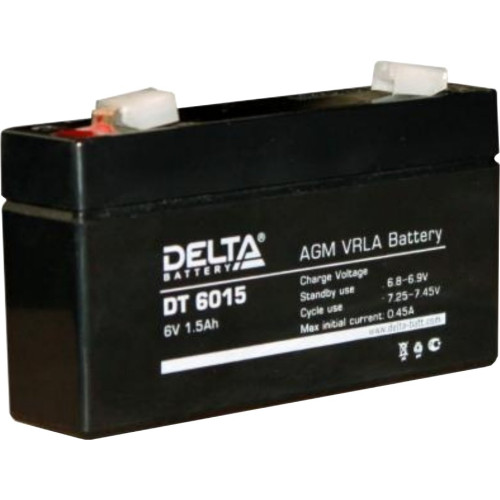 Аккумуляторная батарея DT 6015 (6В. 1,5Ач) 97х24х58мм