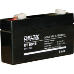 Аккумуляторная батарея DT 6015 (6В. 1,5Ач) 97х24х58мм