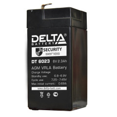 Аккумуляторная батарея DT 6023 (6В. 2,3Ач) 44х47х107мм
