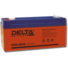 Аккумуляторная батарея DTM 6032 (6В. 3,2Ач) 134х34х67мм