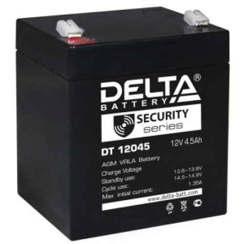 Аккумуляторная батарея Delta DT 12045 (12В 4,5Ач) 90х70х107 мм
