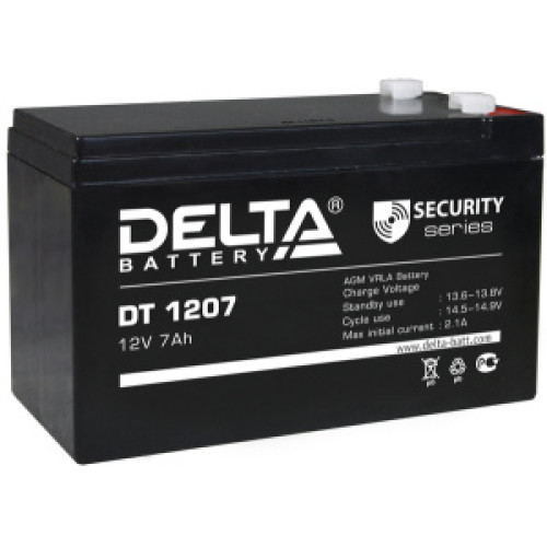 Аккумуляторная батарея Delta DT 1207 (12В 7Ач) 151х65х102 мм