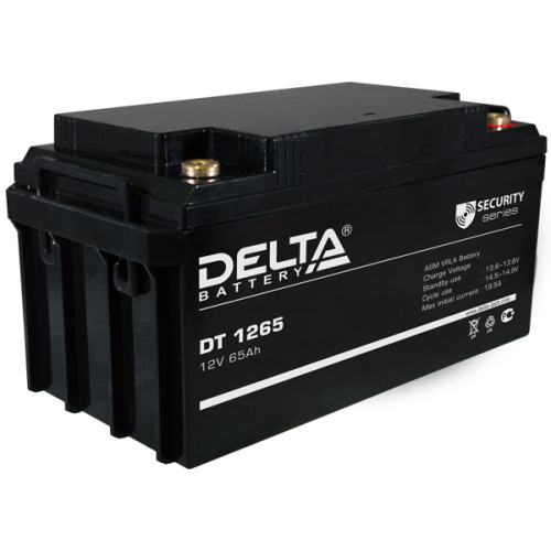 Аккумуляторная батарея Delta DT 1265 (12В 65Ач) 350х167х179 мм