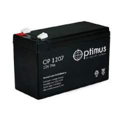 Optimus OP 1207 (12В 7Ач) 151х65х94 мм Аккумуляторная батарея