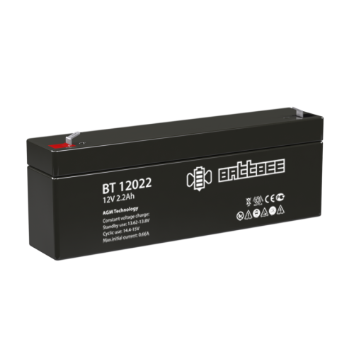 Аккумуляторная батарея BT 12022 (12В 2,2Ач) 178х35х66 мм